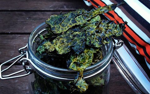 Kale chips jar