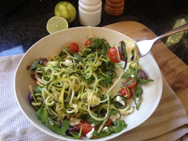 Zucchini Noodle salad 4