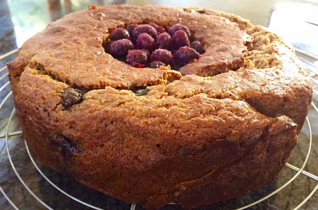 Rustic banana, blueberry and coconut cake | Brenda Janschek Health ...