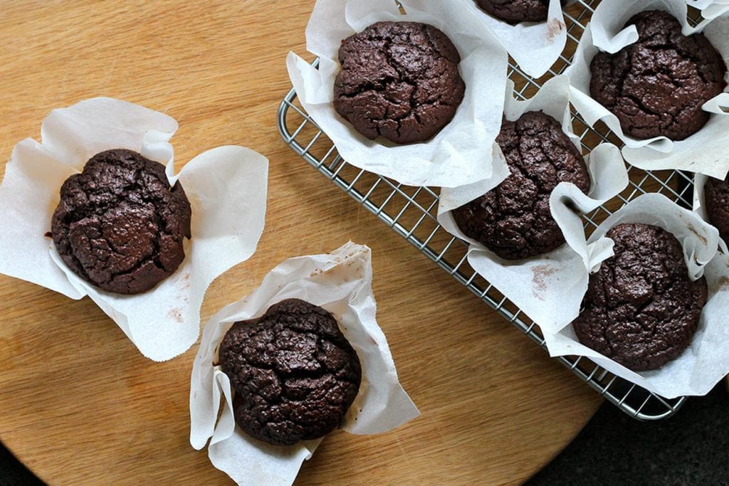 Beetroot and choc muffins Amy Crawford